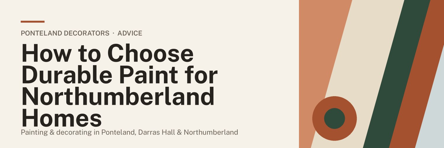 Title banner: How to Choose Durable Paint for Northumberland Homes