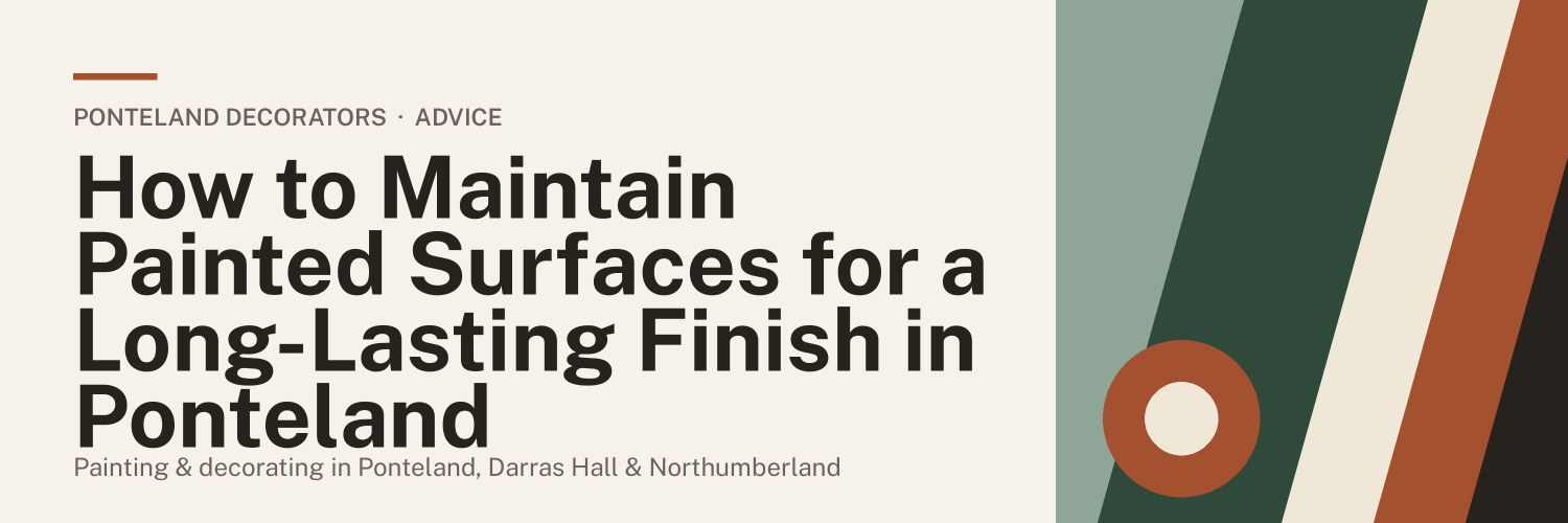 Title banner: How to Maintain Painted Surfaces for a Long-Lasting Finish in Ponteland