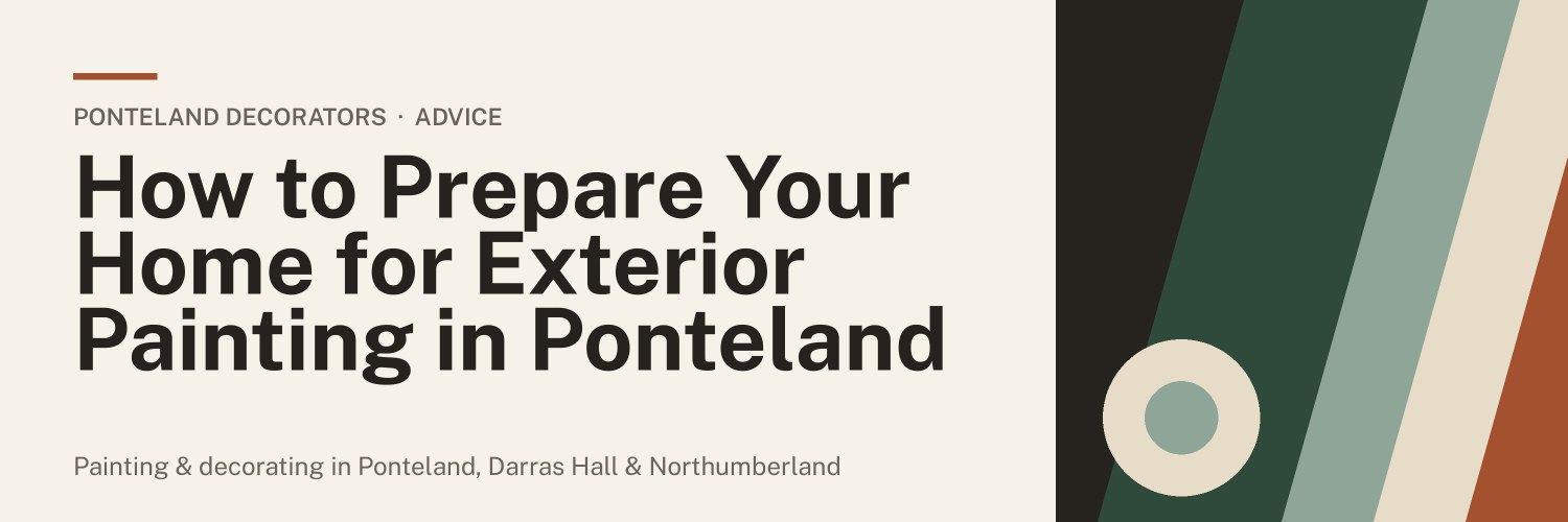 Title banner: How to Prepare Your Home for Exterior Painting in Ponteland