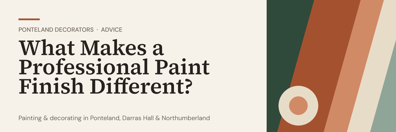 Title banner: What Makes a Professional Paint Finish Different?