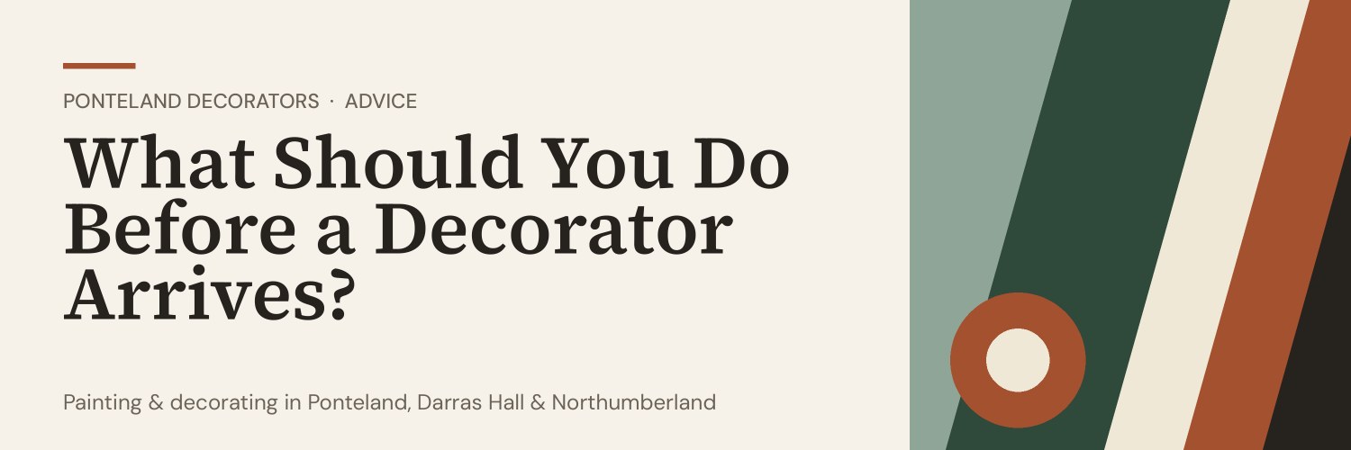Title banner: What Should You Do Before a Decorator Arrives?